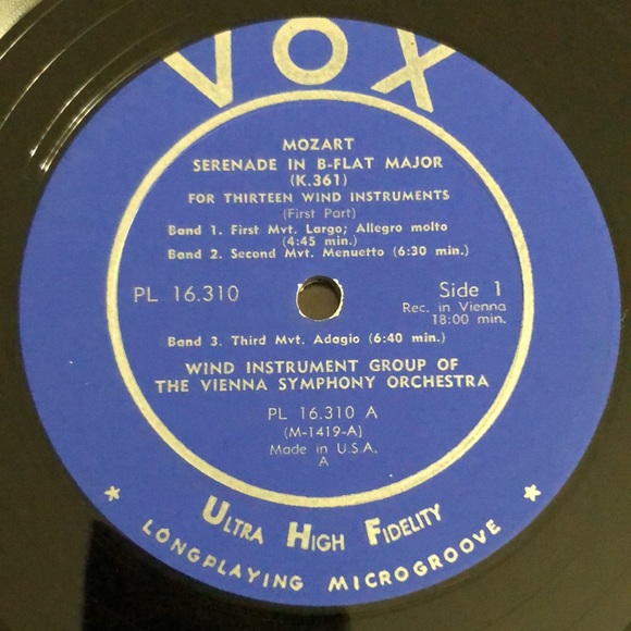 Mozart Serenade Perf. By The Vienna Symphony Orchestra Vinyl Lp - Picture 6 of 9